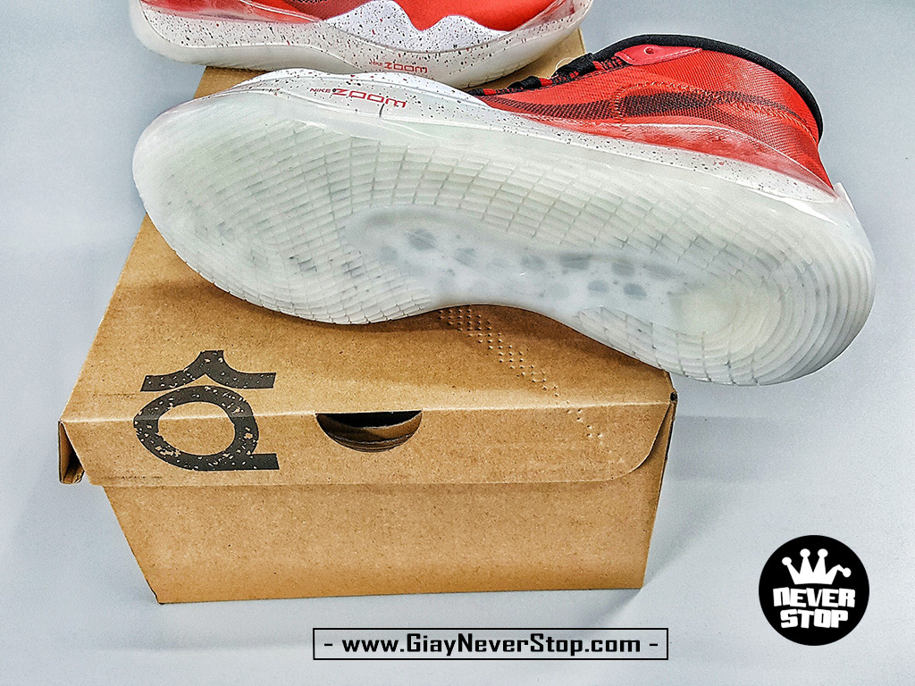 Giày Nike KD 12 đỏ trắng chuyên bóng rổ nam cổ cao sfake giá tốt HCM