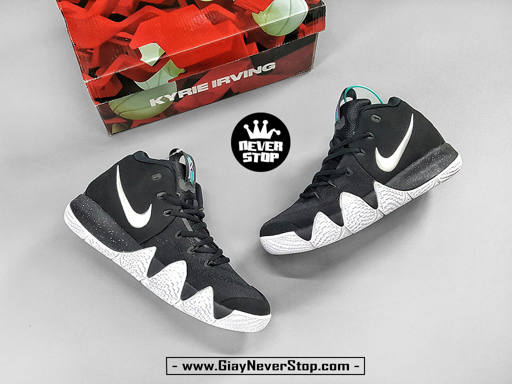 Giày Kyrie 4 đen trắng chuyên bóng rổ hàng sfake chất lượng cao giá tốt HCM