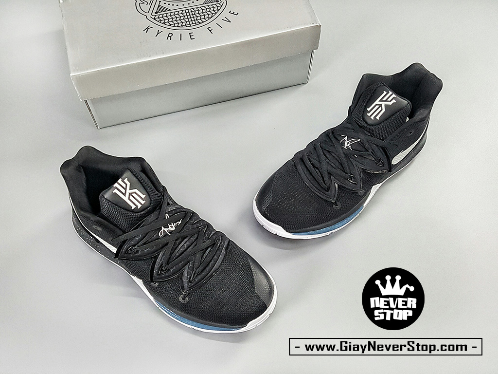 Giày Kyrie 5 đen trắng chuyên bóng rổ hàng chuẩn sfake giá tốt NeverStopShop