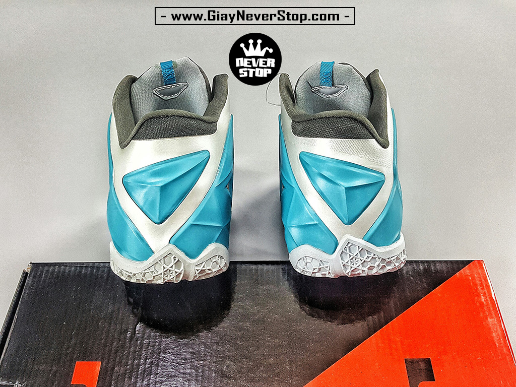 Giày Lebron 11 xám xanh bóng rổ nam cổ cao sfake chính hãng giá rẻ HCM