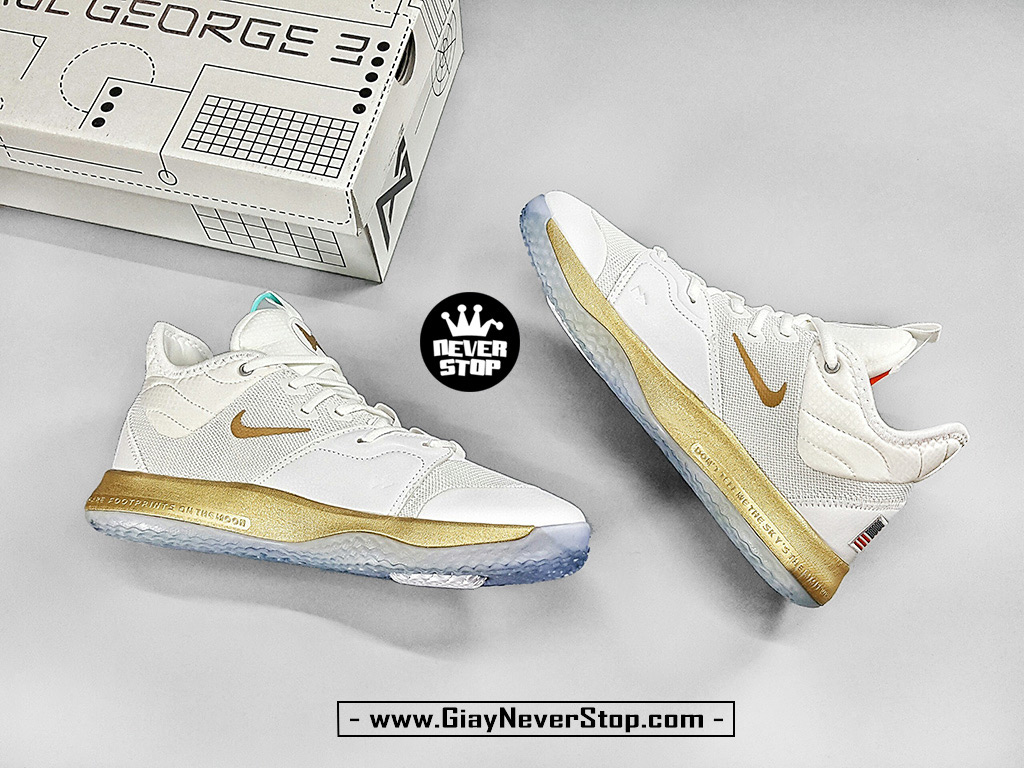 Giày PG 3 trắng vàng bóng rổ sfake giá tốt NeverStopShop HCM