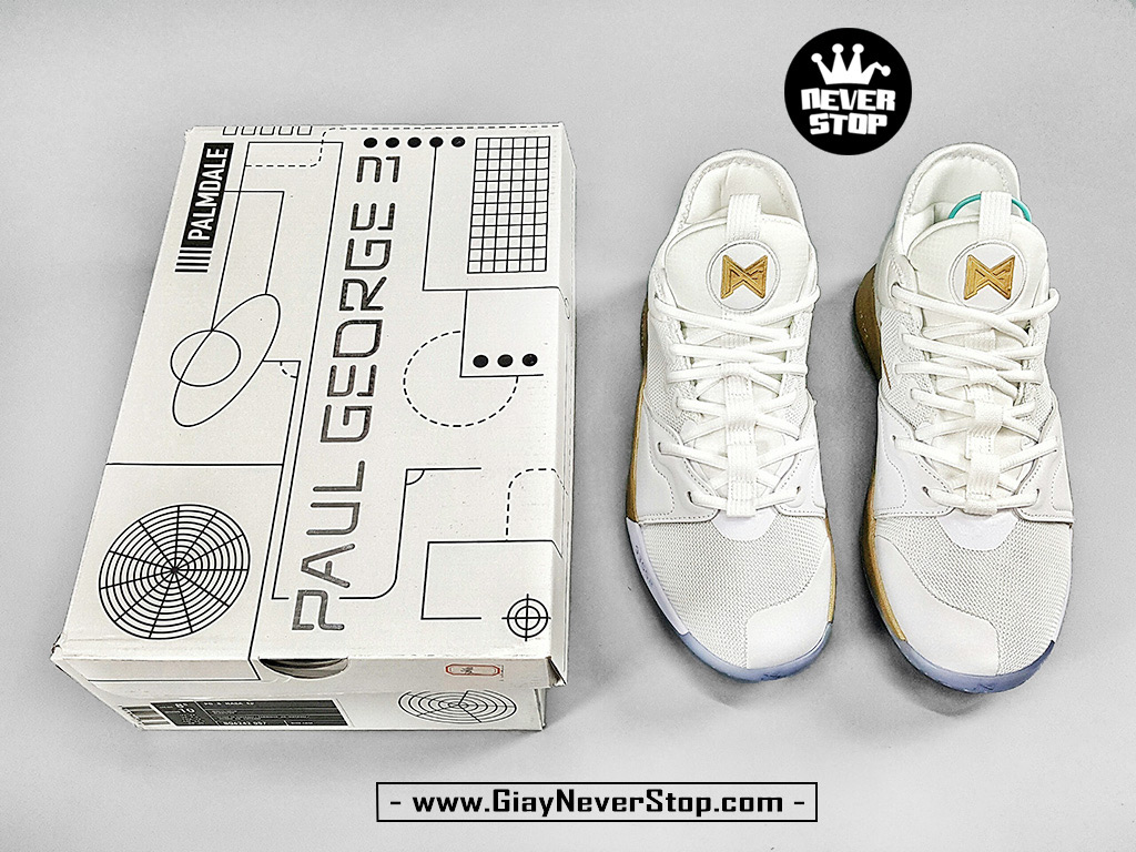Giày PG 3 trắng vàng bóng rổ sfake giá tốt NeverStopShop HCM