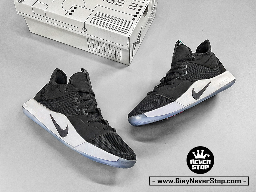 Giày PG 3 đen trắng bóng rổ sfake giá tốt NeverStopShop HCM