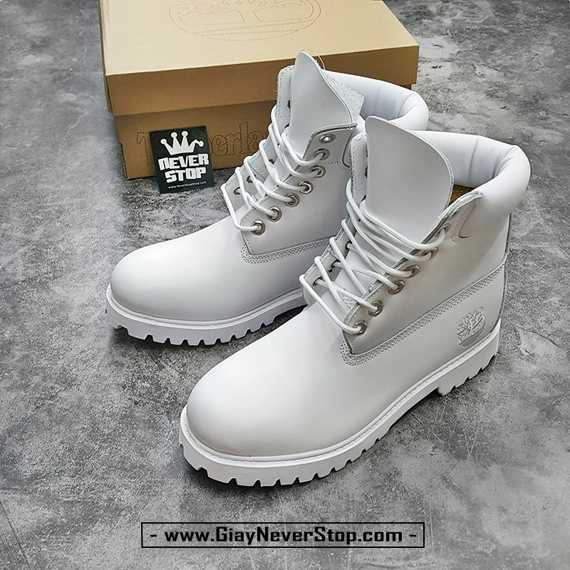 Giày bốt Timberland Boot màu trắng đi tuyết đi phượt chất lượng giá rẻ HCM