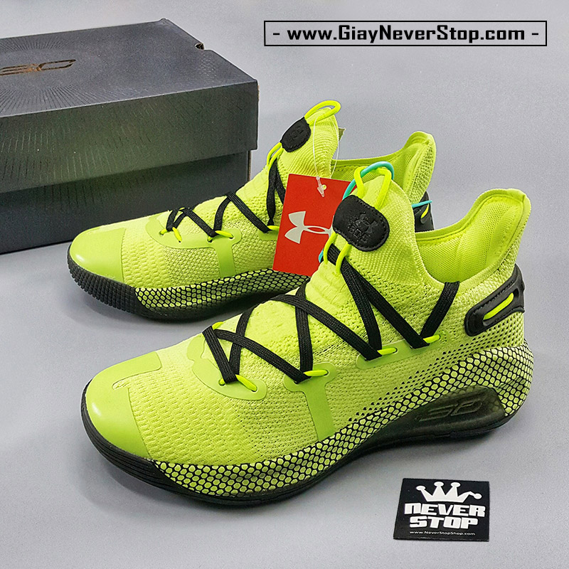 Giày bóng rổ Under Armour Curry 6 Neon sfake replica giá rẻ tốt nhất HCM